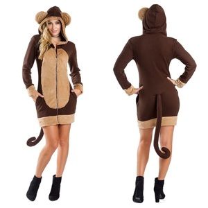 Women’s tipsy elves monkey dress hoodie sweater costume